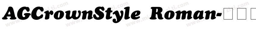 AGCrownStyle Roman字体转换
